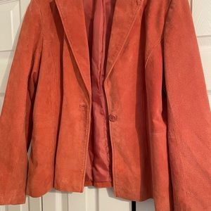 Relativity genuine leather shell suede jacket.